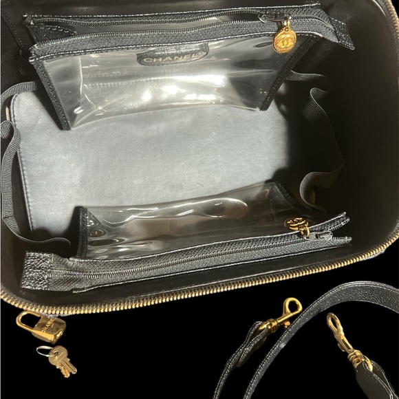 Chanel Large Vanity with Authentic Strap, COA - Picture 12 of 15